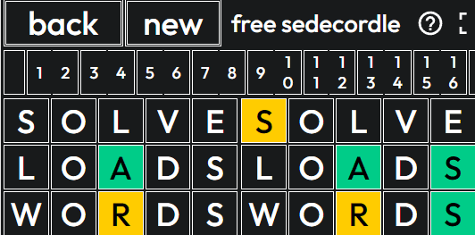 sedecordle