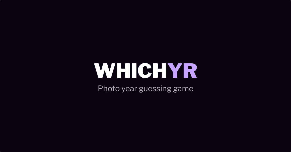 Which Year - Photo Year Guessing Game