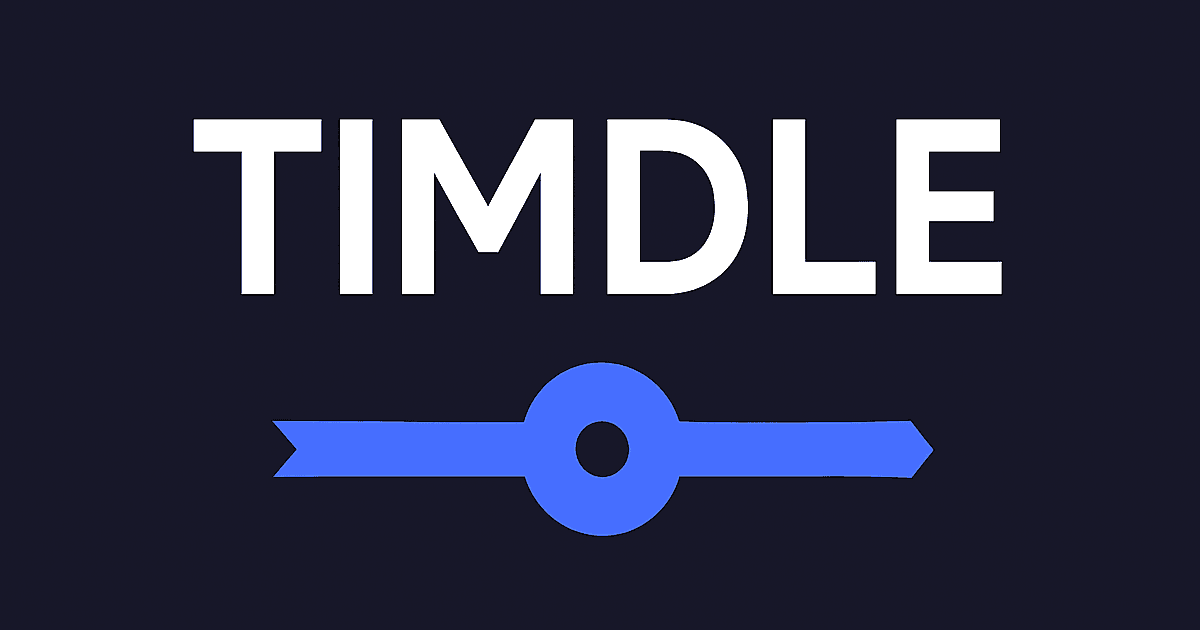 Timdle - Daily Timeline Game | Test Your Historical Knowledge